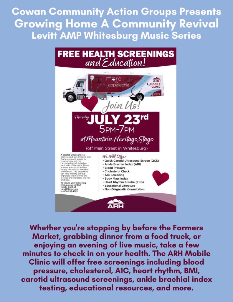 Growing Home: Community Revival Health Screenings